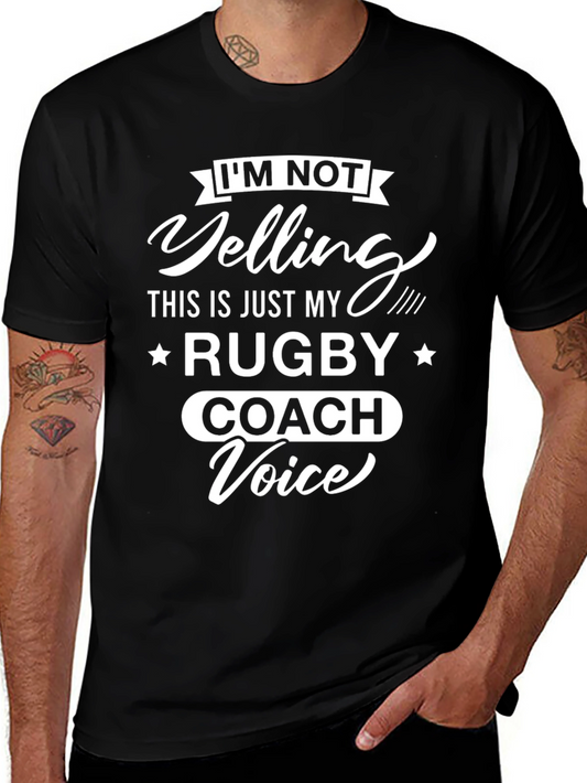 Rugby Coach Voice T-Shirt - Funny Sports Tee
