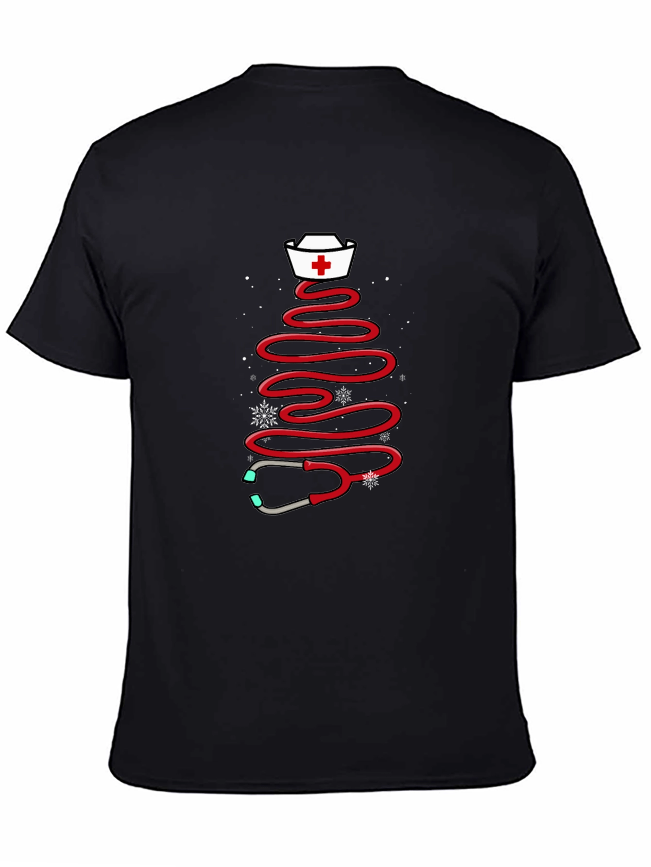 Nurse Christmas Tree Stethoscope T-Shirt