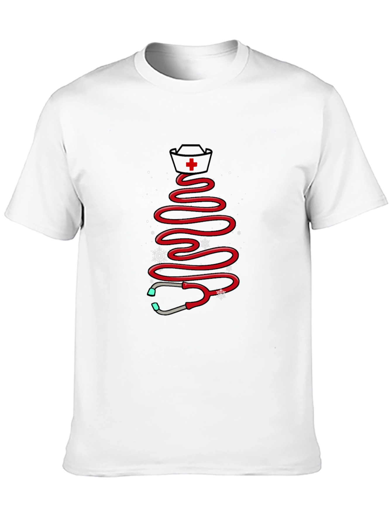 Nurse Christmas Tree Stethoscope T-Shirt