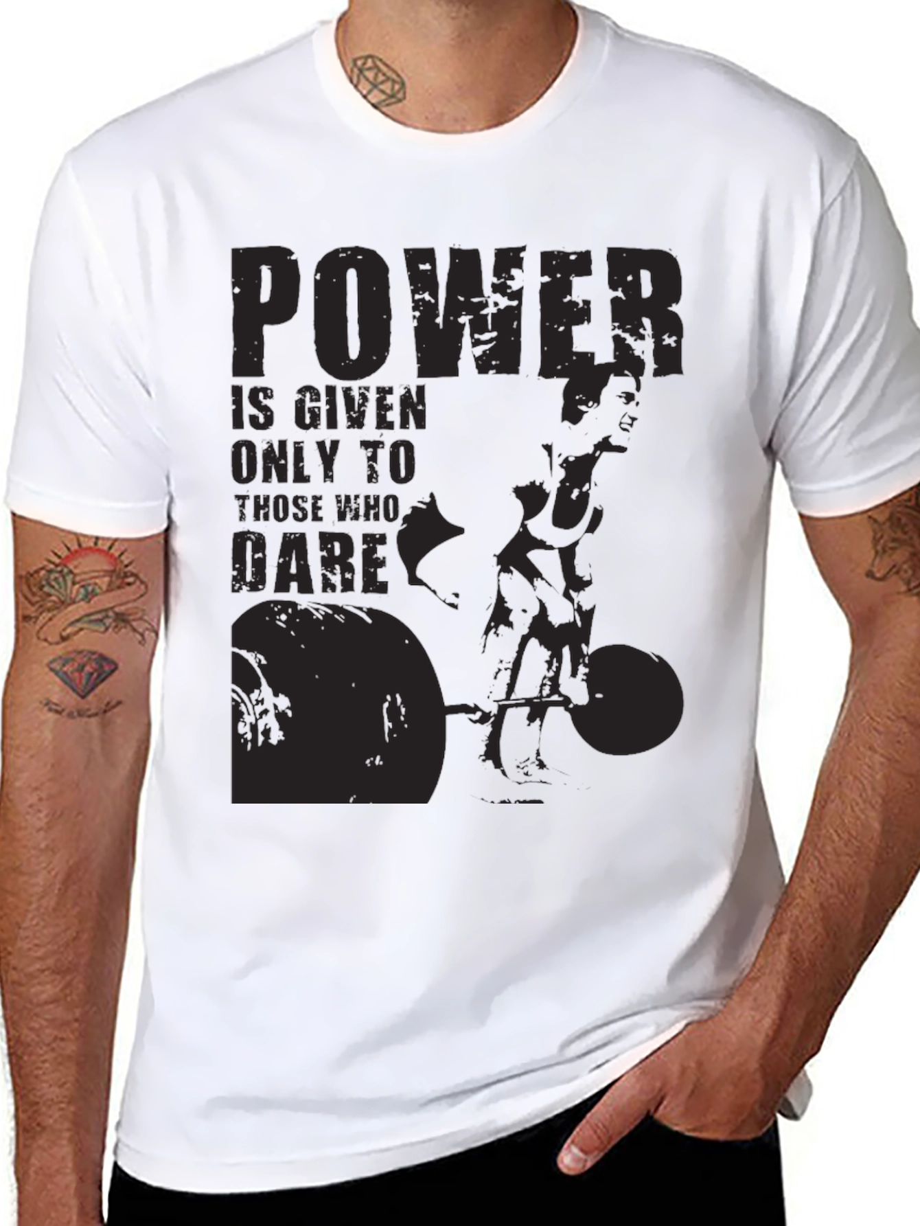 Powerlifting Graphic Print T-Shirt