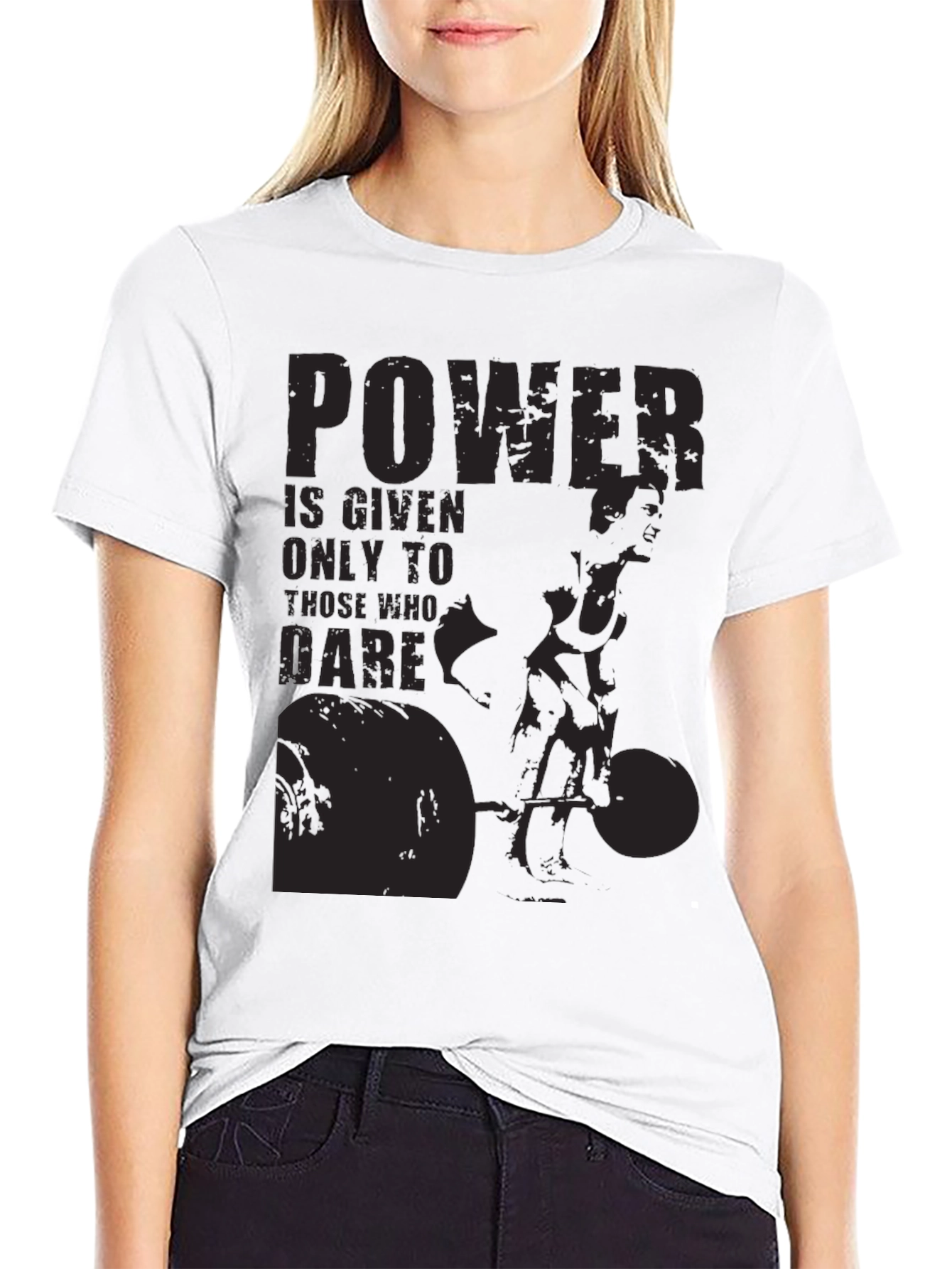 Powerlifting Graphic Print T-Shirt