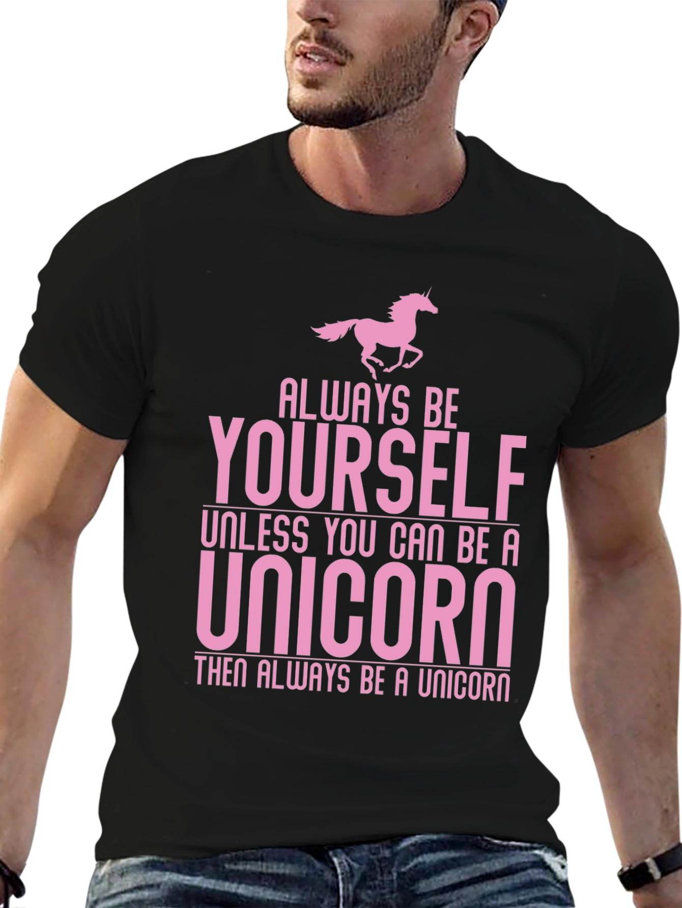 Always Be Yourself Unicorn Graphic T-Shirt
