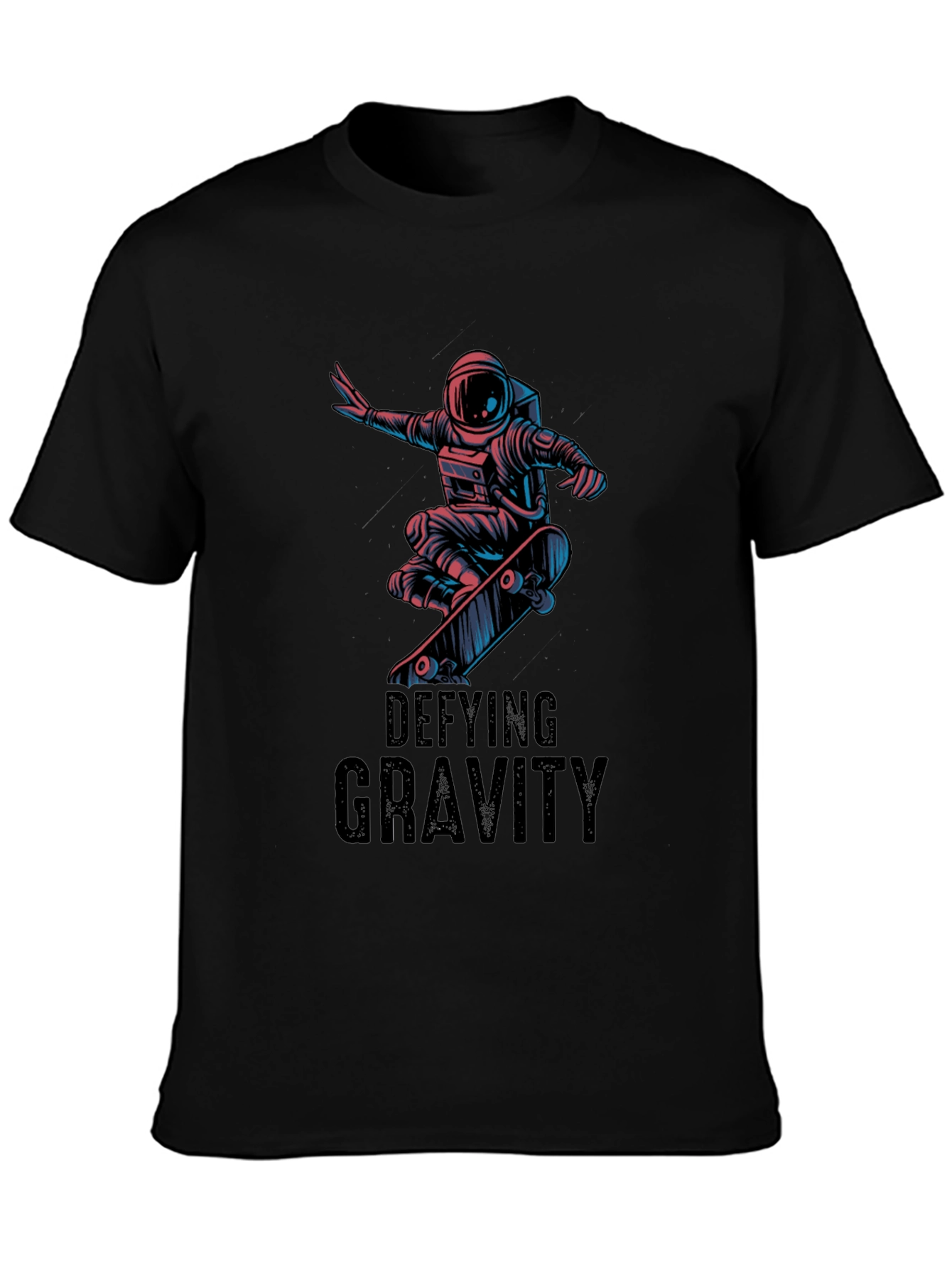 Defying Gravity Astronaut Skateboarder T-Shirt