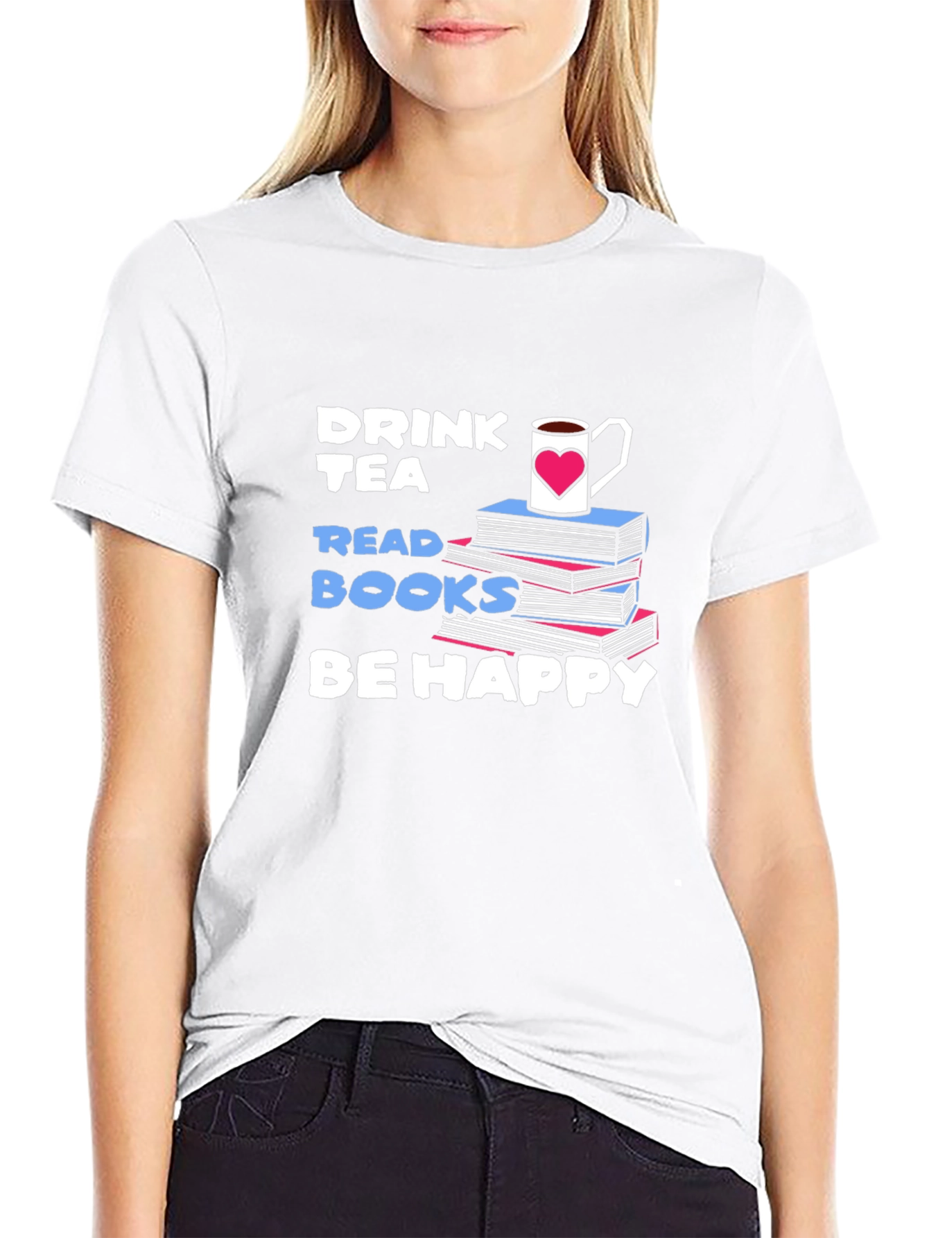 Drink Tea Read Books T-Shirt
