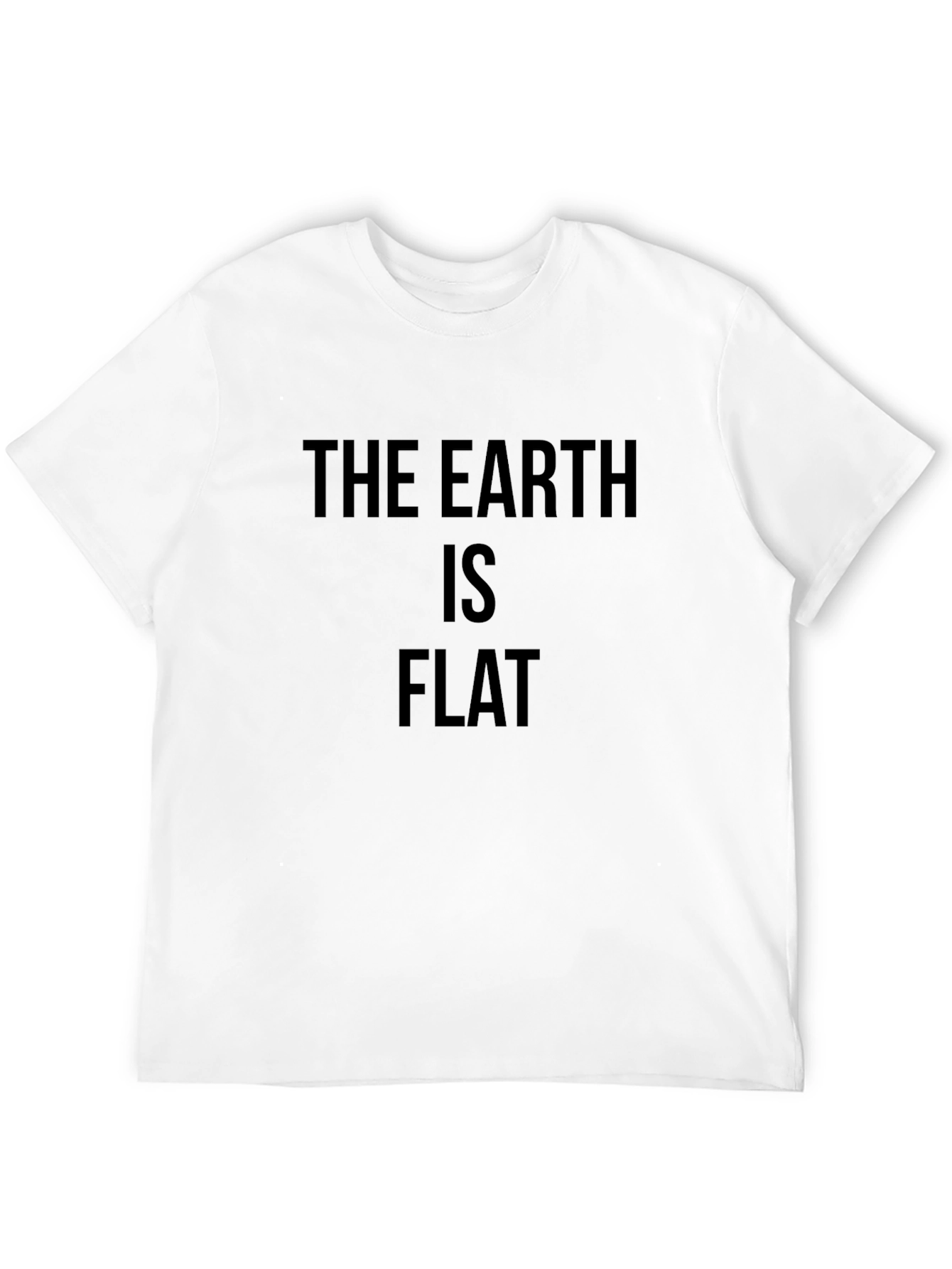 The Earth Is Flat Novelty T-Shirt