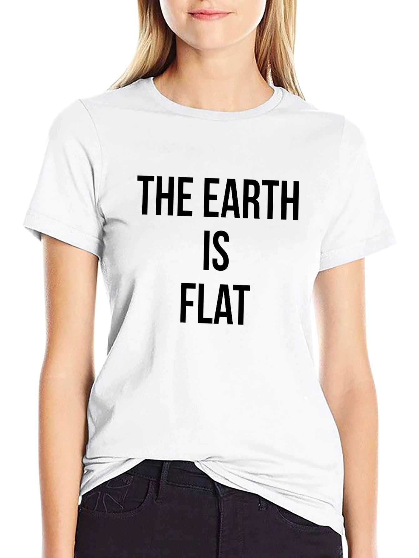 The Earth Is Flat Novelty T-Shirt