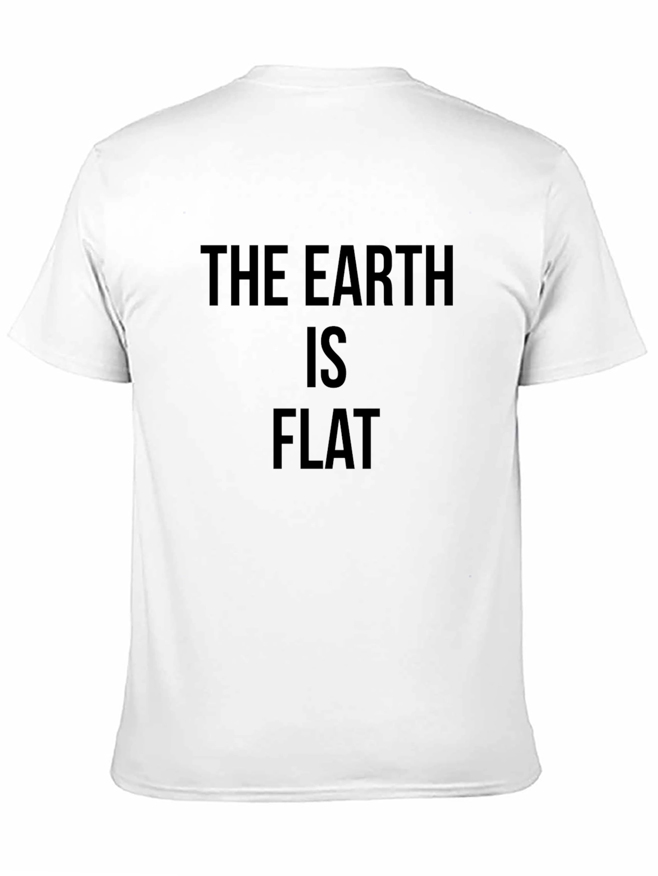 The Earth Is Flat Novelty T-Shirt