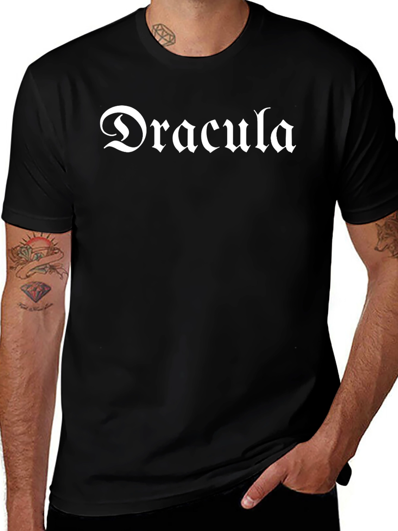 Dracula T-Shirt - Gothic Font Tee