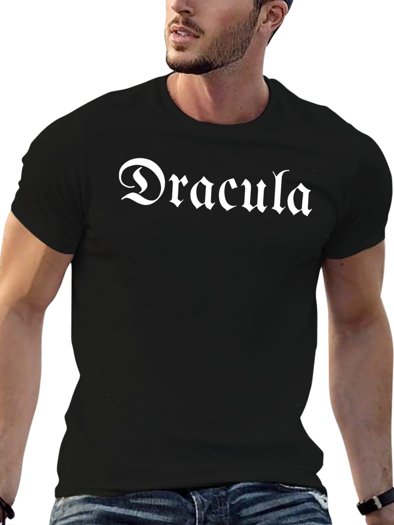 Dracula T-Shirt - Gothic Font Tee