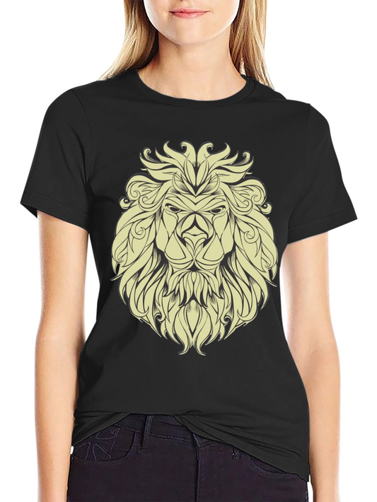Lion Graphic Print Mens T-Shirt - Bold & Stylish