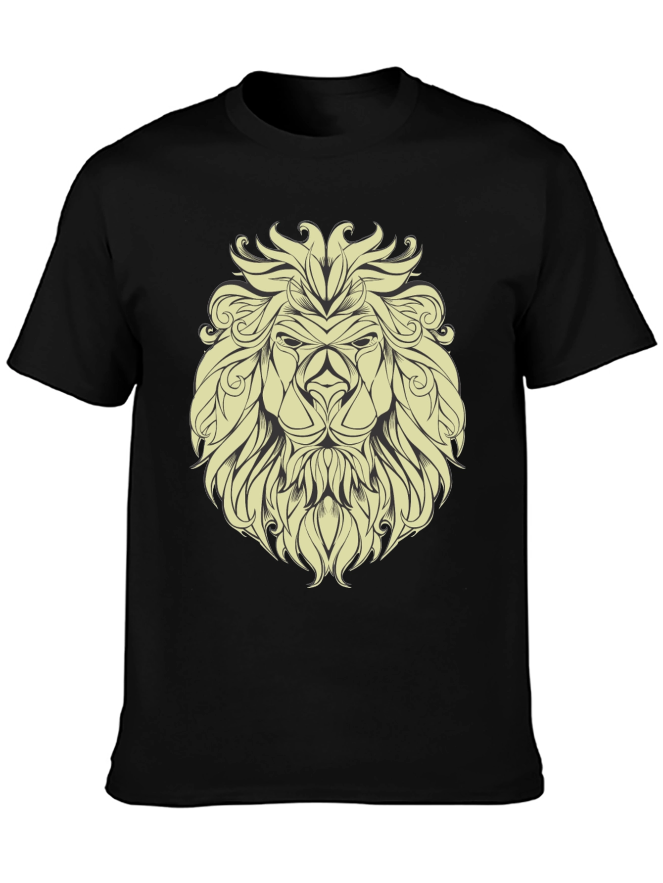 Lion Graphic Print Mens T-Shirt - Bold & Stylish
