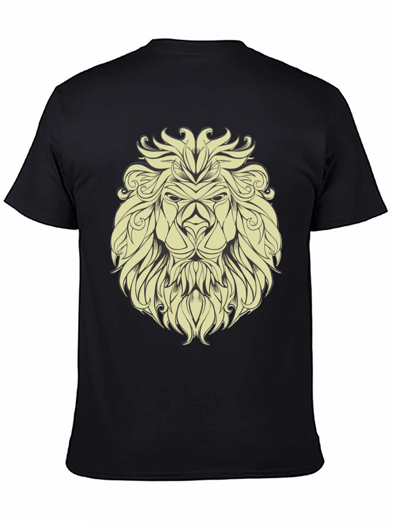 Lion Graphic Print Mens T-Shirt - Bold & Stylish