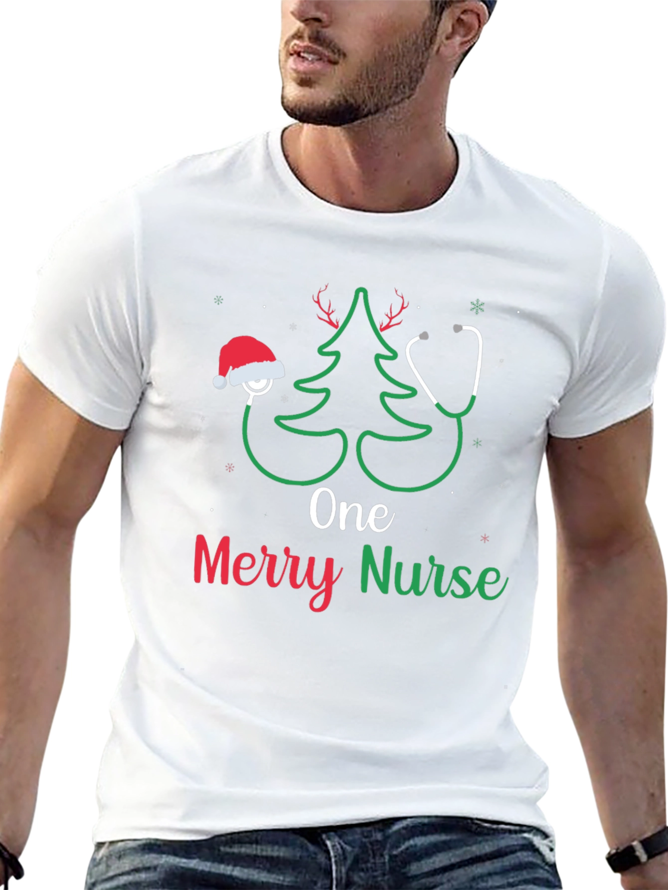 One Merry Nurse Christmas T-Shirt