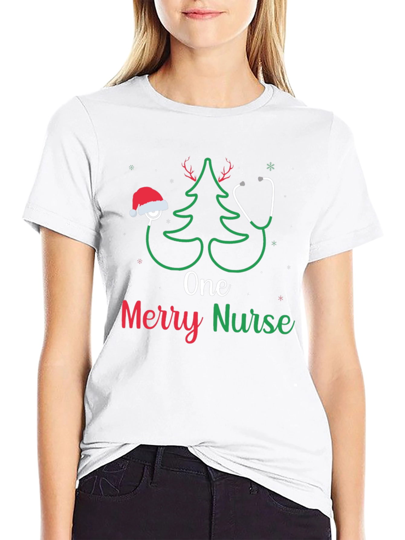 One Merry Nurse Christmas T-Shirt