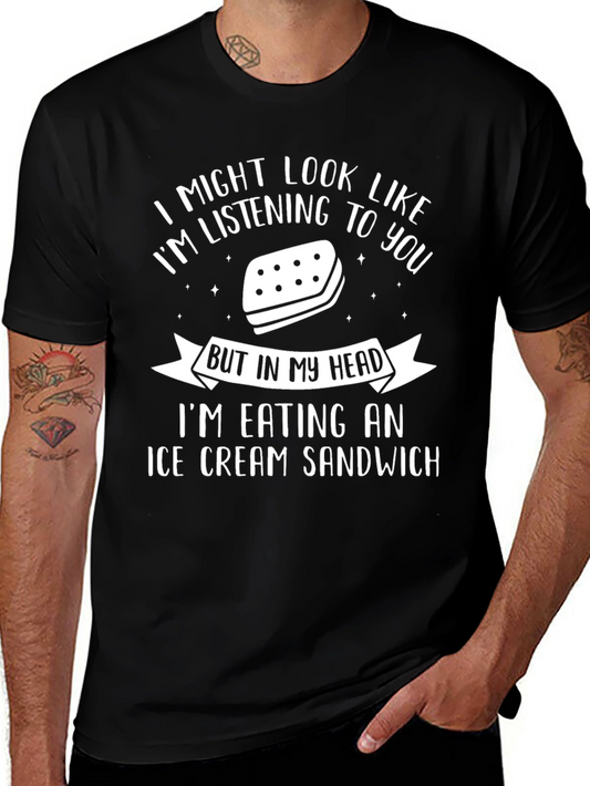 Ice Cream Sandwich Graphic Tee - Funny T-Shirt