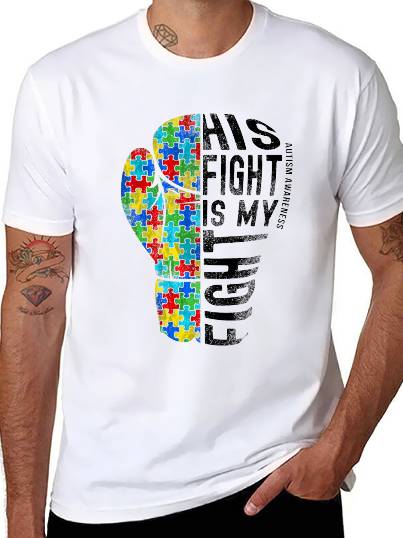 Autism Awareness Fight T-Shirt