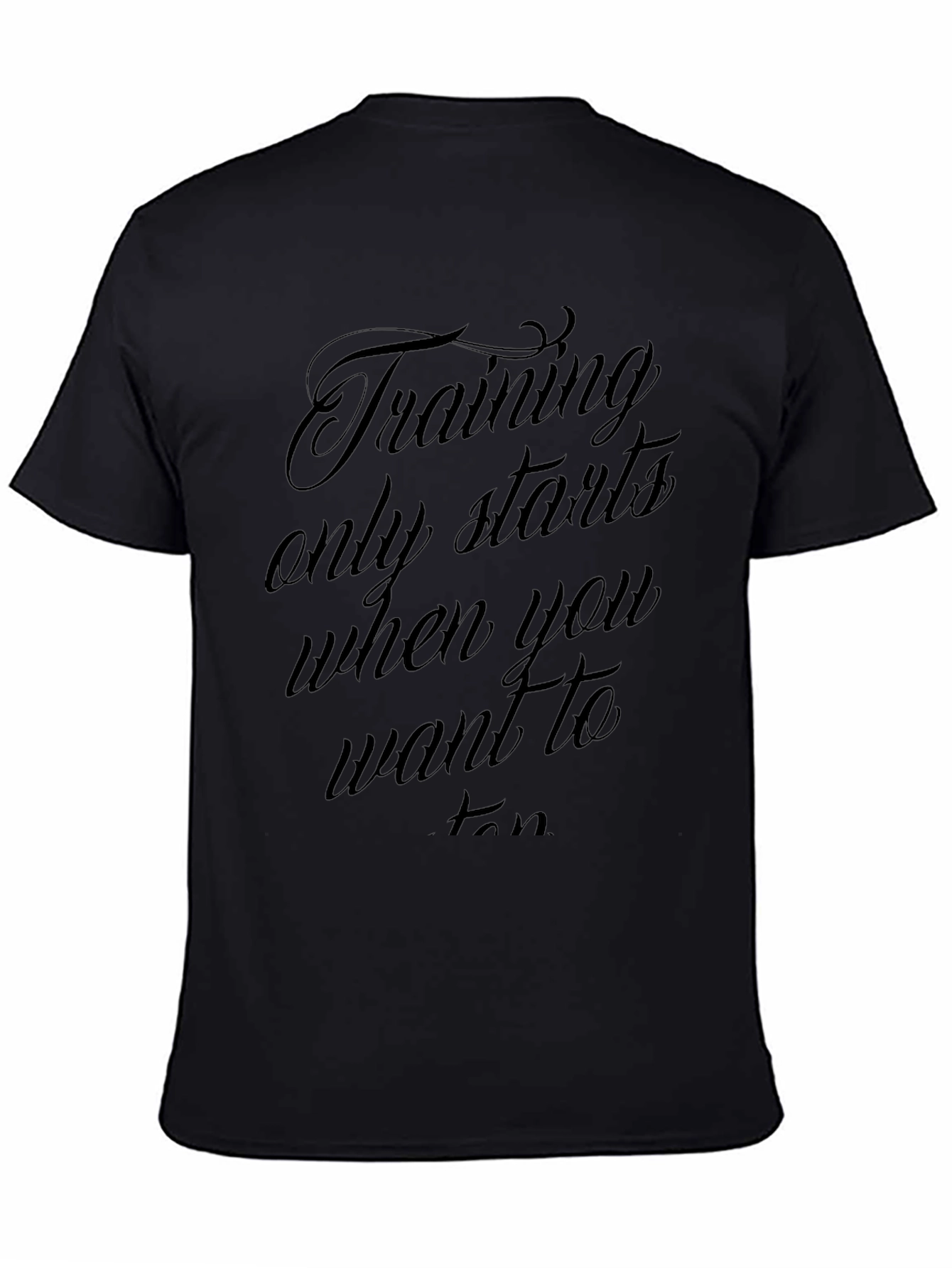 Training Starts Tee - Motivation Workout Shirt