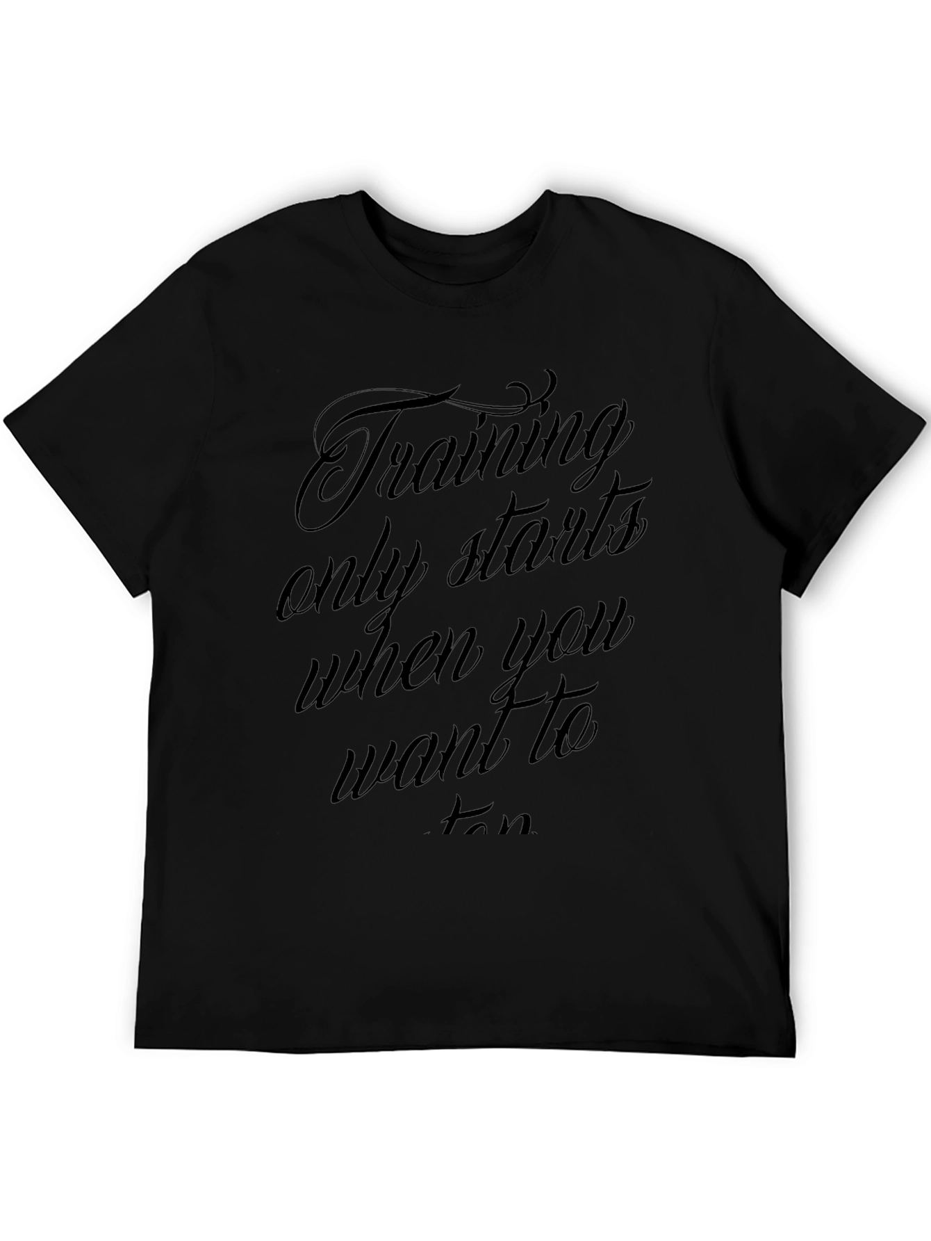 Training Starts Tee - Motivation Workout Shirt