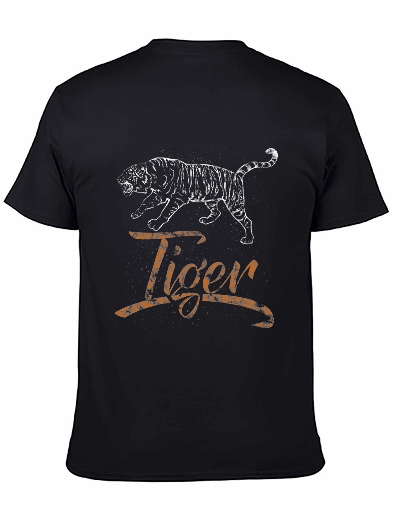 Tiger Graphic T-Shirt - Mens Black Tee