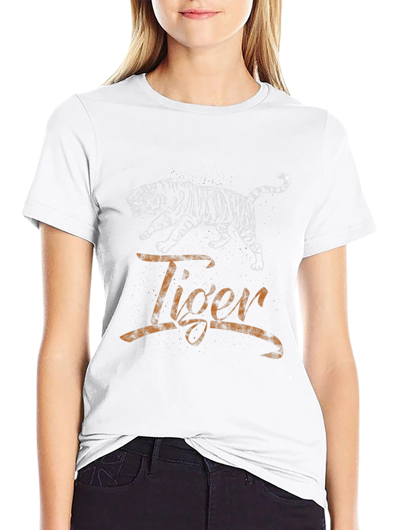 Tiger Graphic T-Shirt - Mens Black Tee