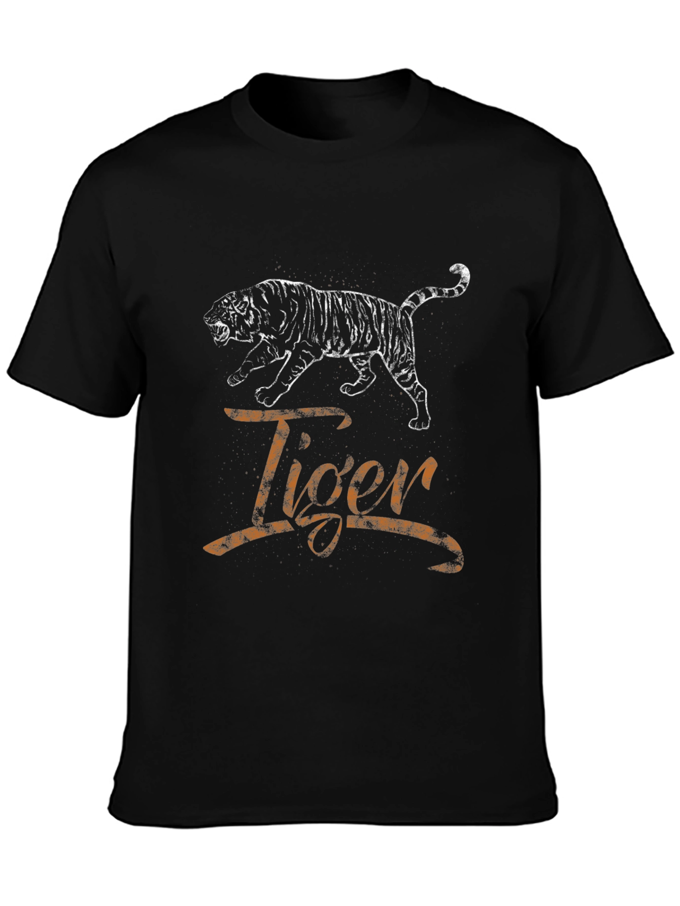 Tiger Graphic T-Shirt - Mens Black Tee
