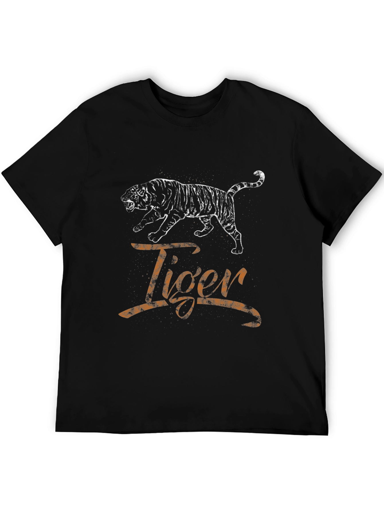 Tiger Graphic T-Shirt - Mens Black Tee