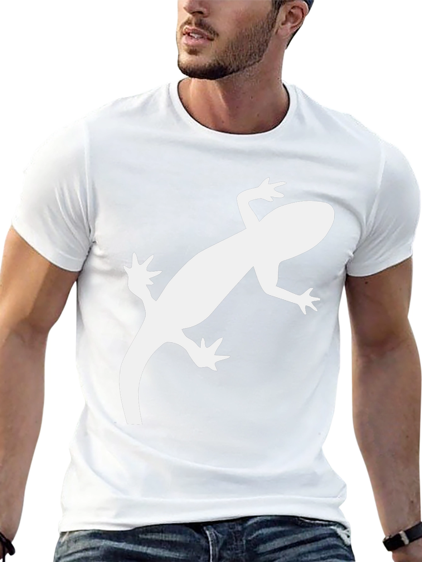Cool Gecko Graphic Tee - Black Casual T-Shirt