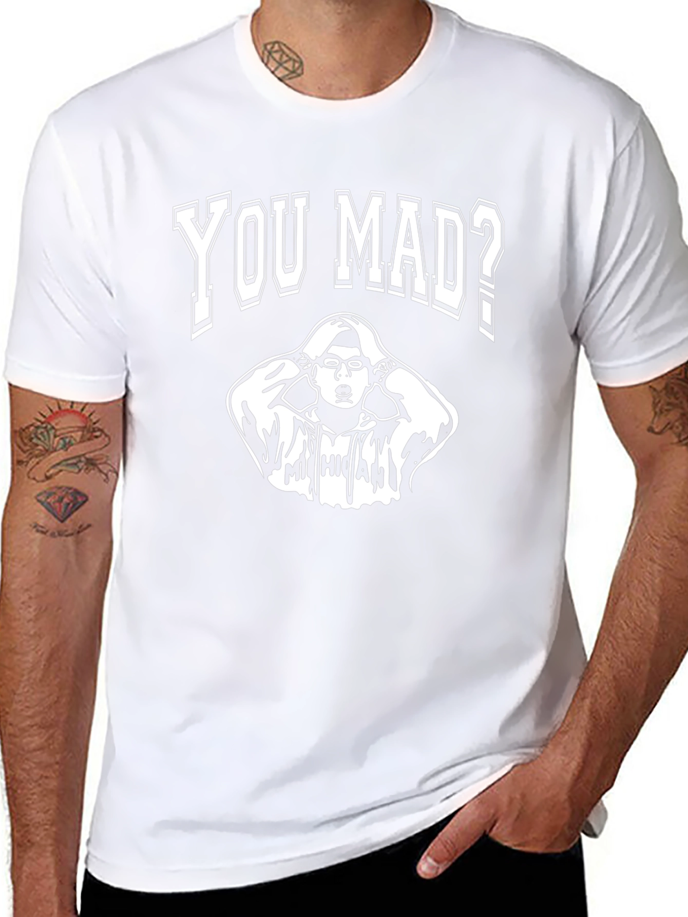 You Mad? Graphic T-Shirt - Black Cotton Tee