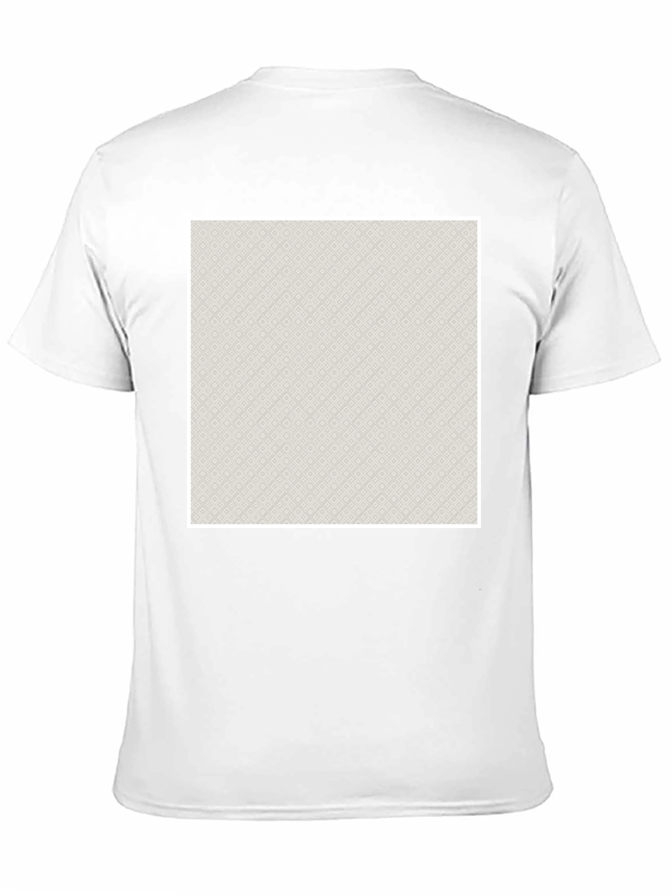 Modern Patterned Graphic Tee - Black