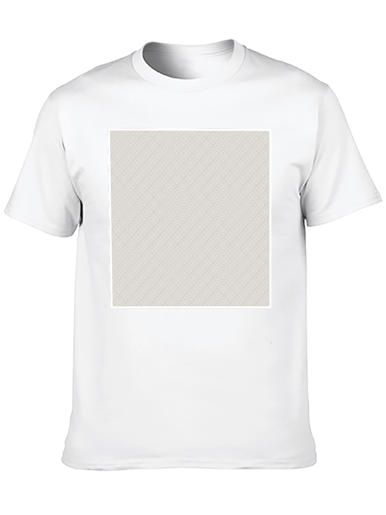 Modern Patterned Graphic Tee - Black