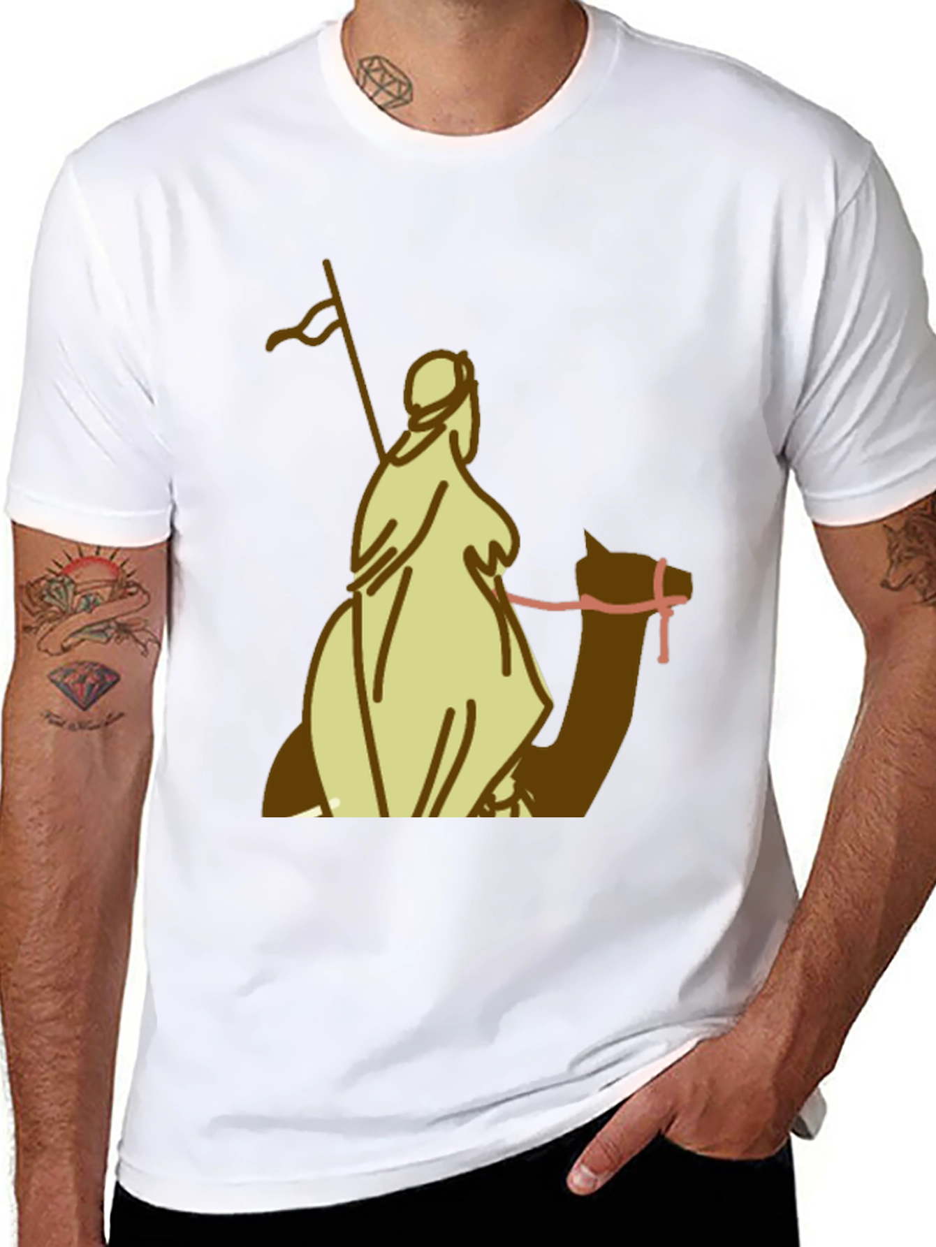 Camel Rider Graphic Tee - Black