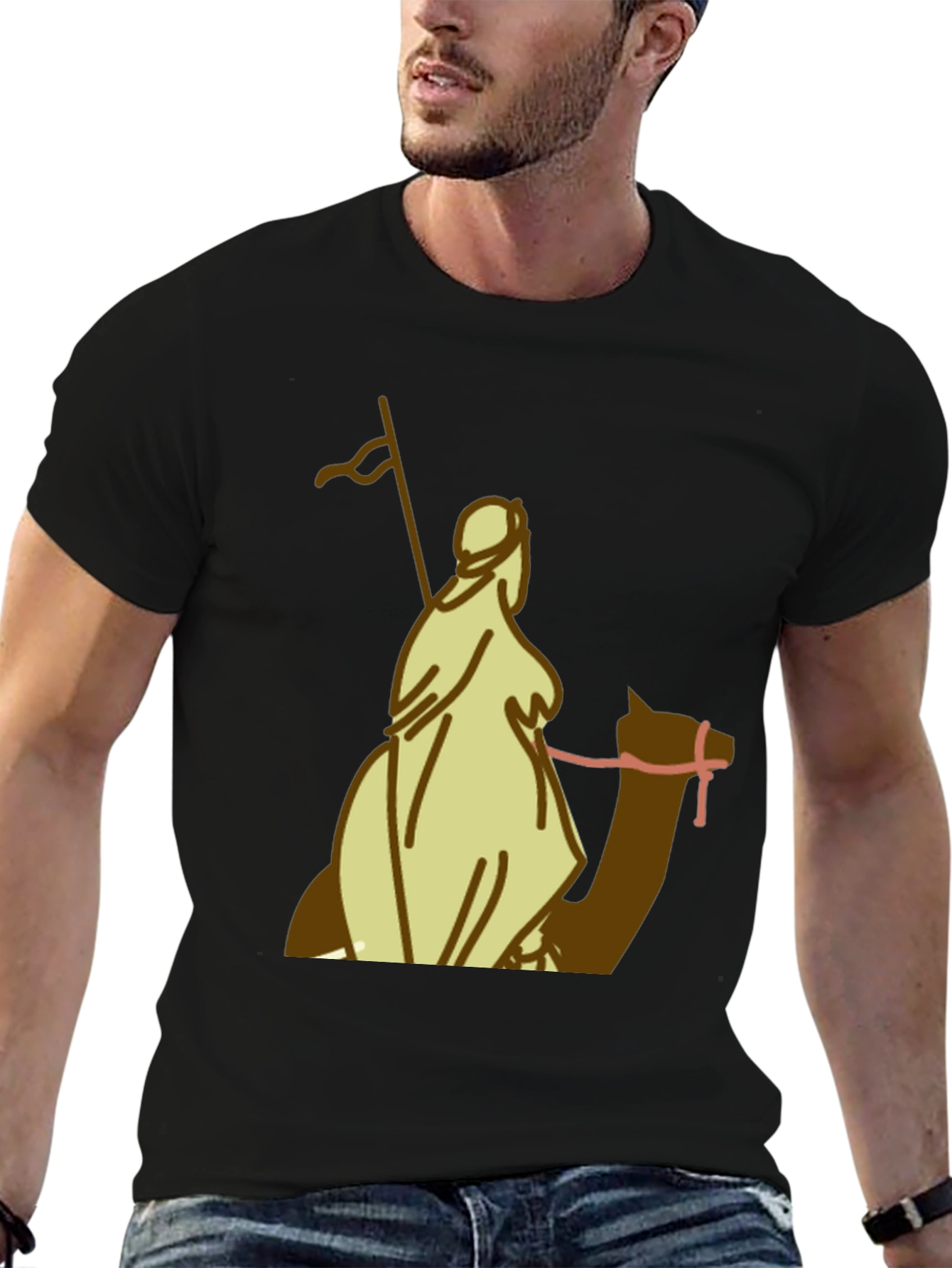Camel Rider Graphic Tee - Black