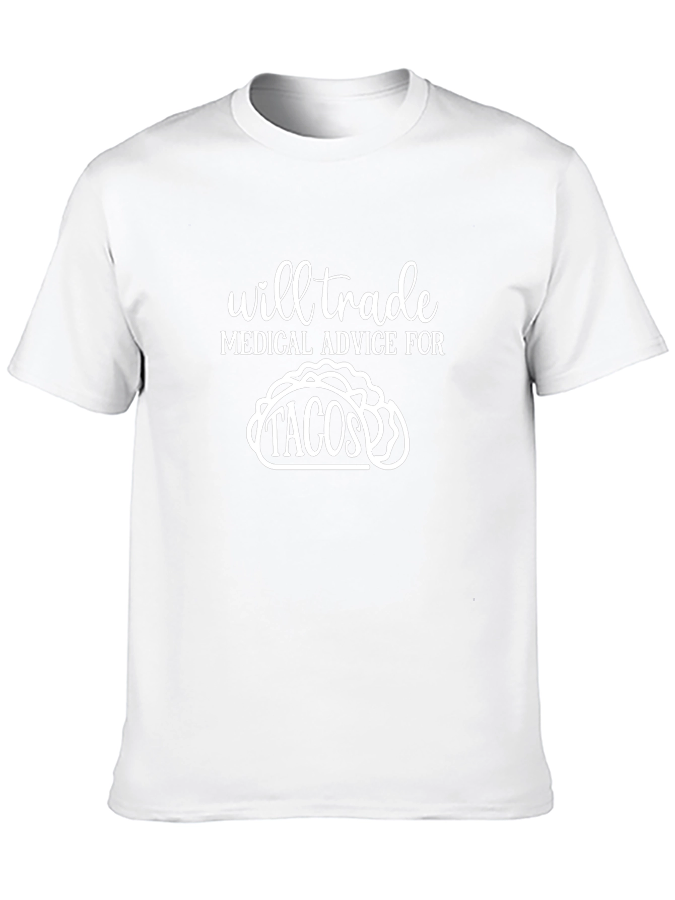 Medical Advice For Tacos Black Graphic Tee