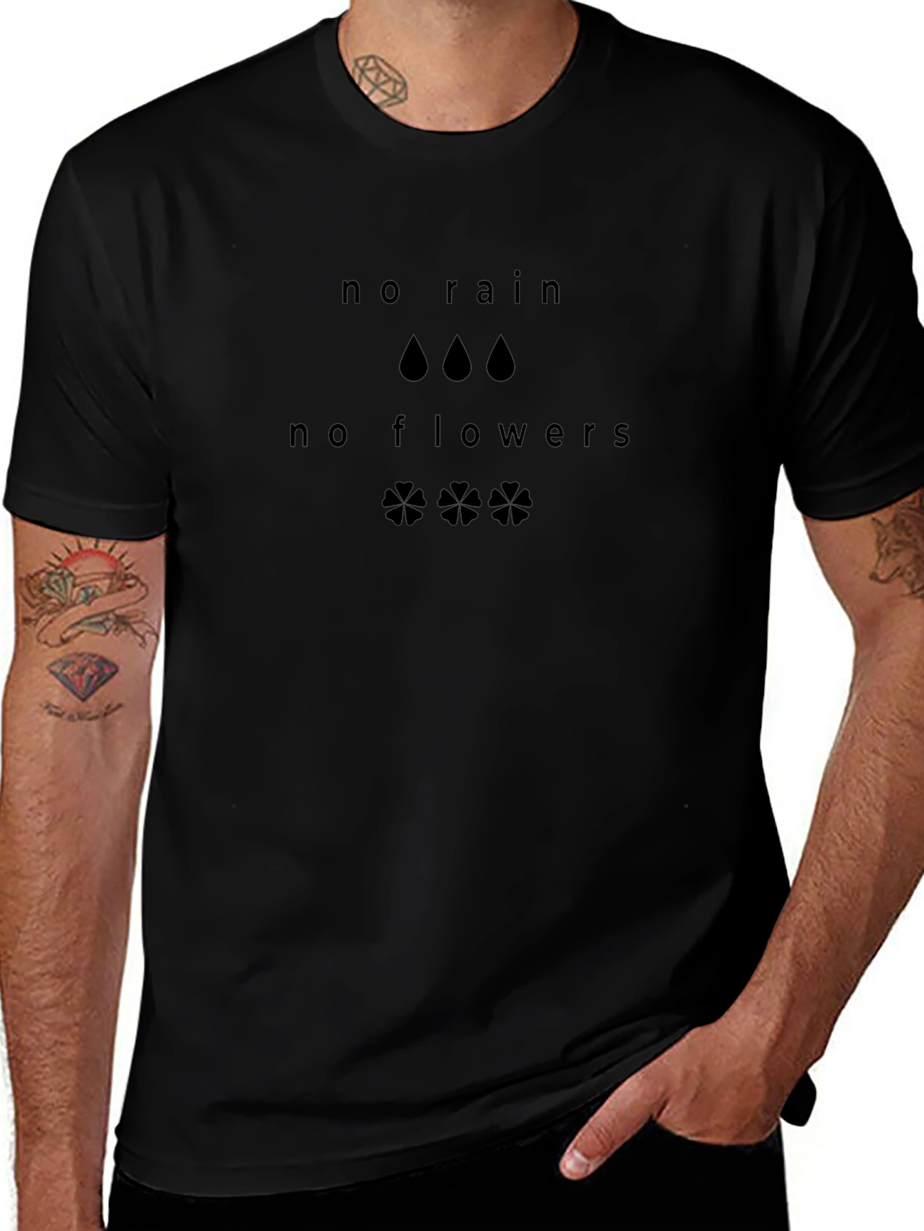 No Rain No Flowers Graphic T-Shirt