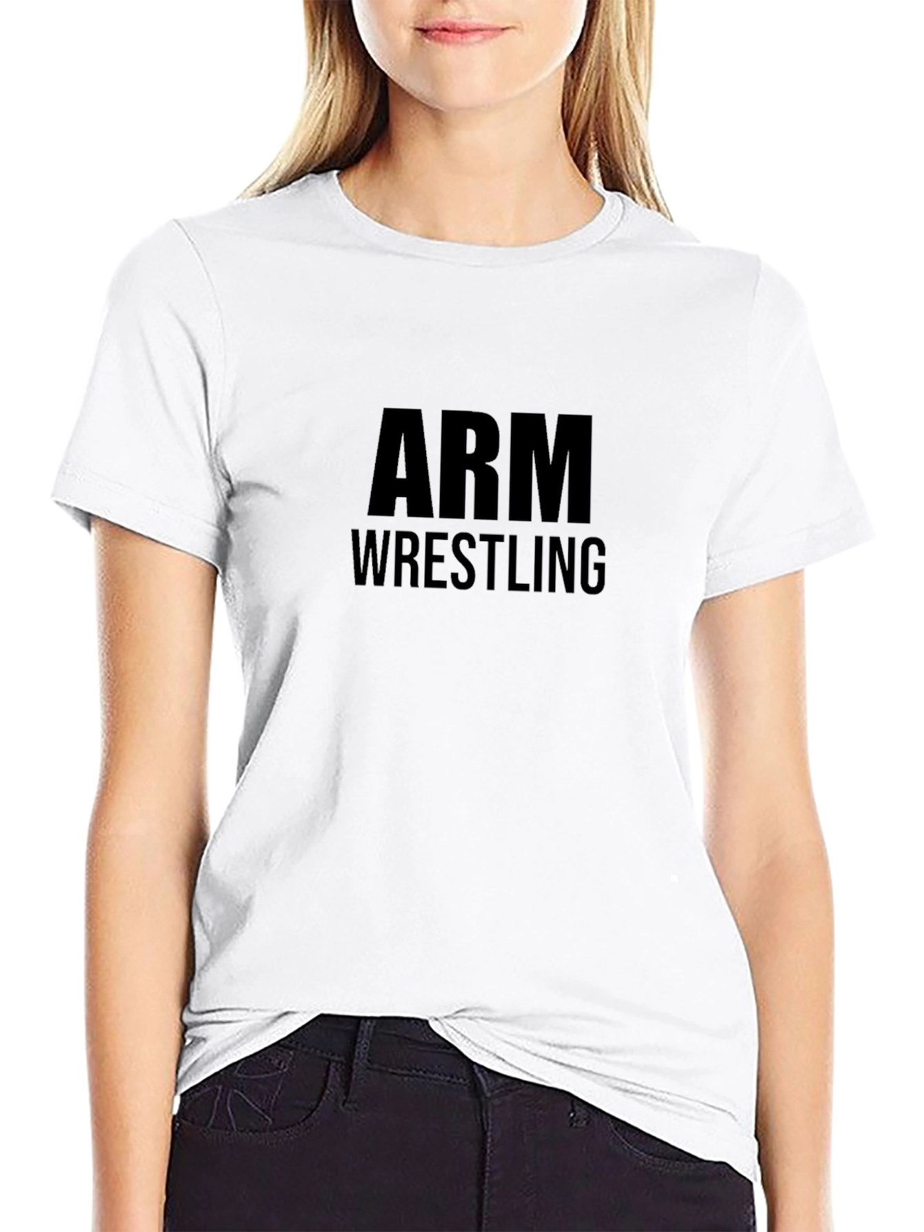 Arm Wrestling Graphic Tee - Black T-Shirt