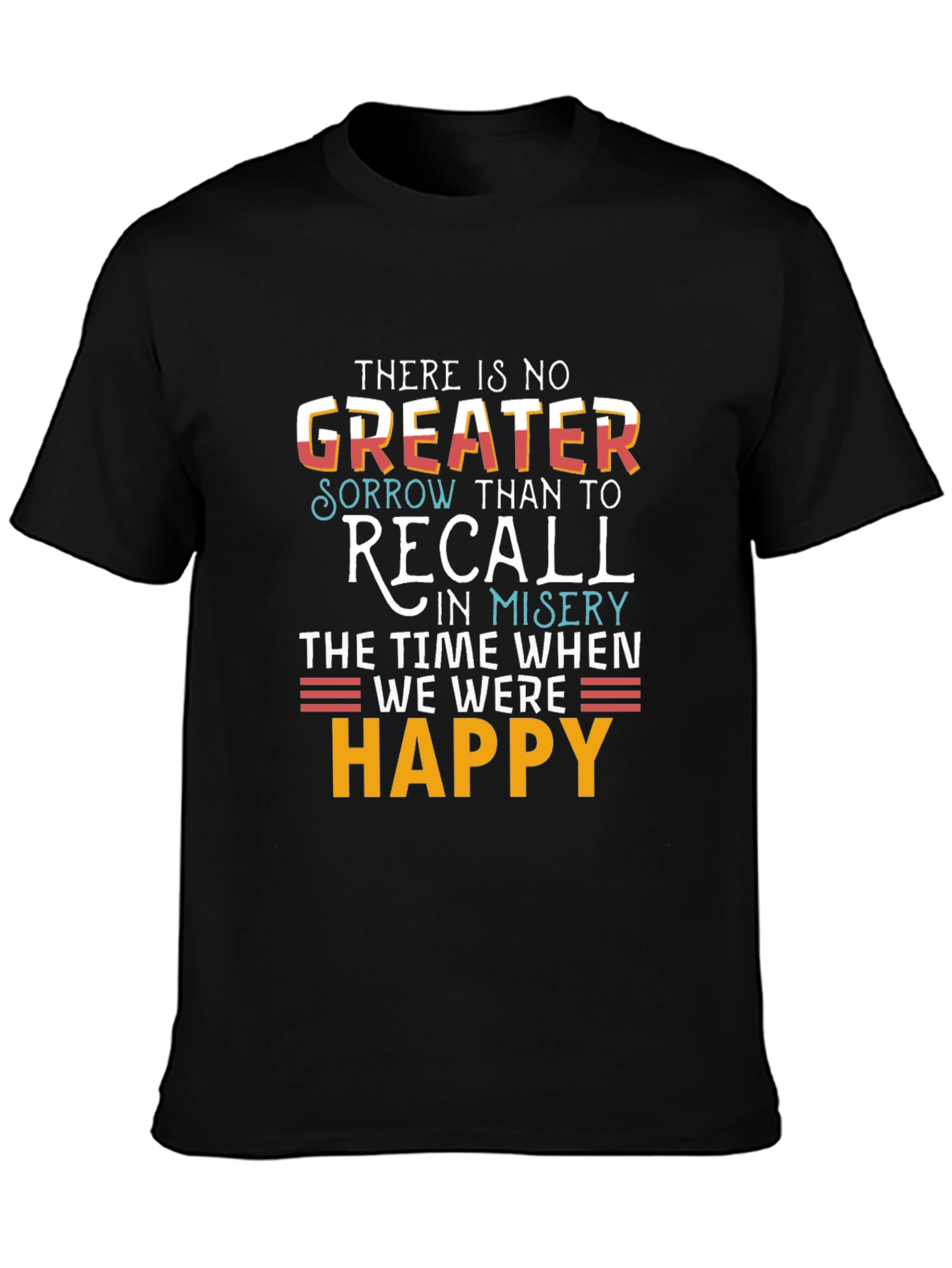 Motivational T-Shirt: Recall Happy Times