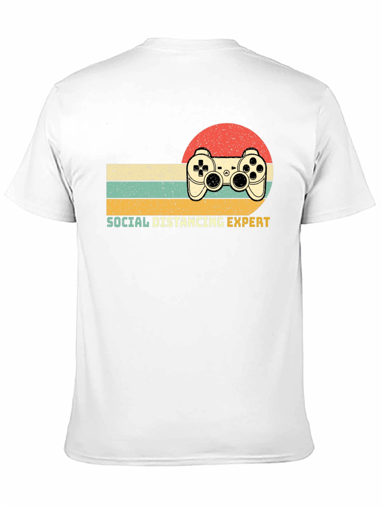 Social Distancing Expert Retro Gaming T-Shirt