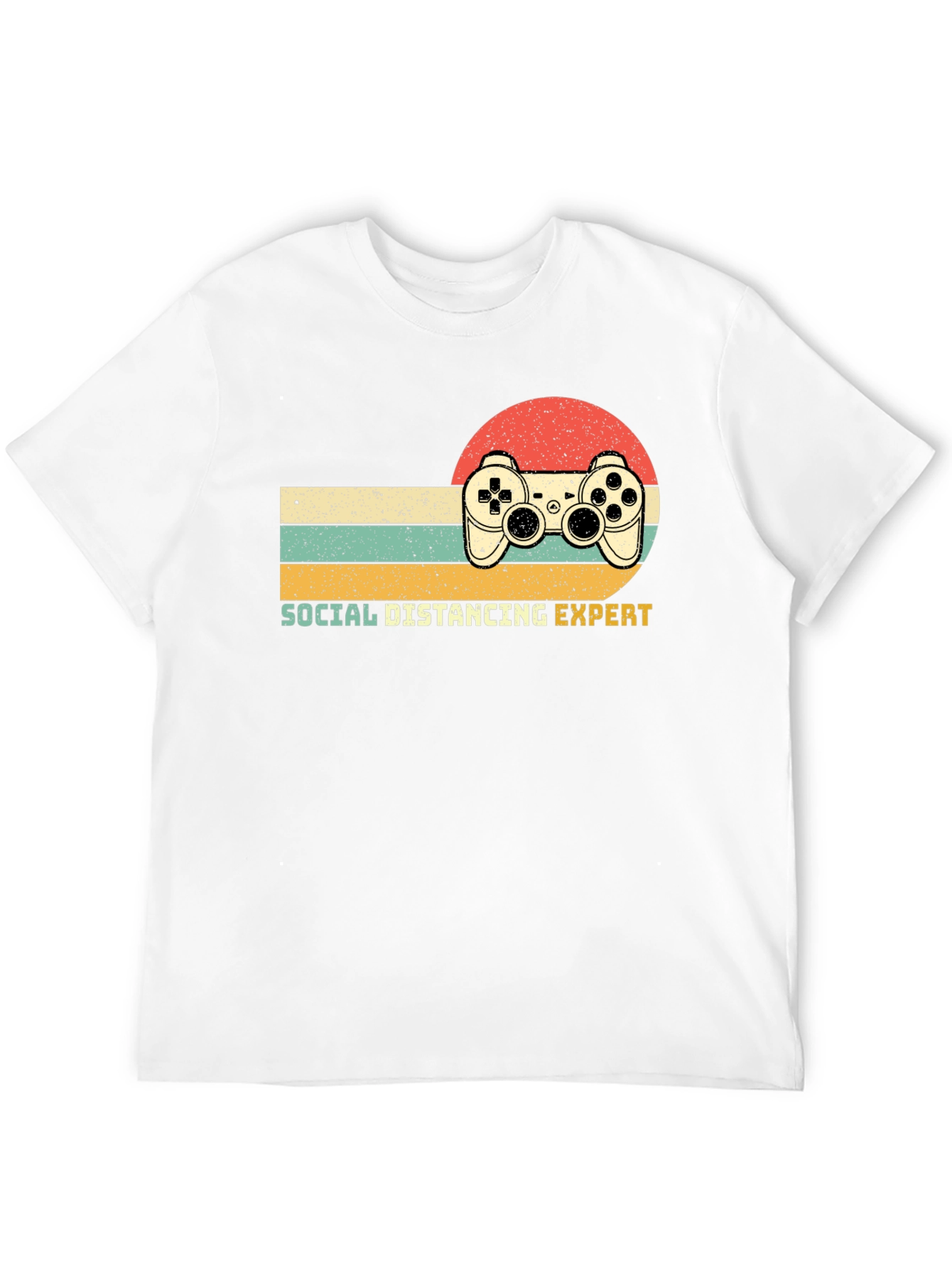 Social Distancing Expert Retro Gaming T-Shirt