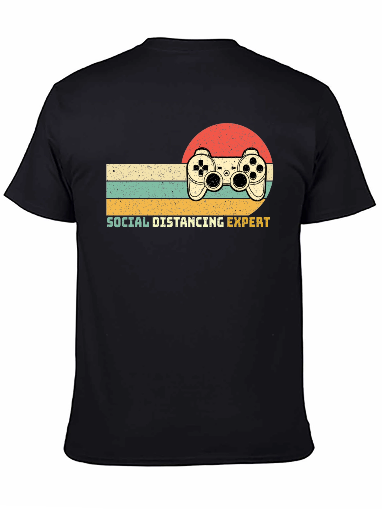 Social Distancing Expert Retro Gaming T-Shirt