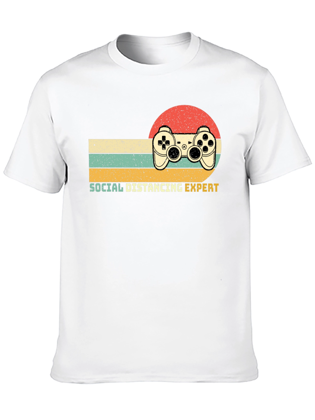 Social Distancing Expert Retro Gaming T-Shirt