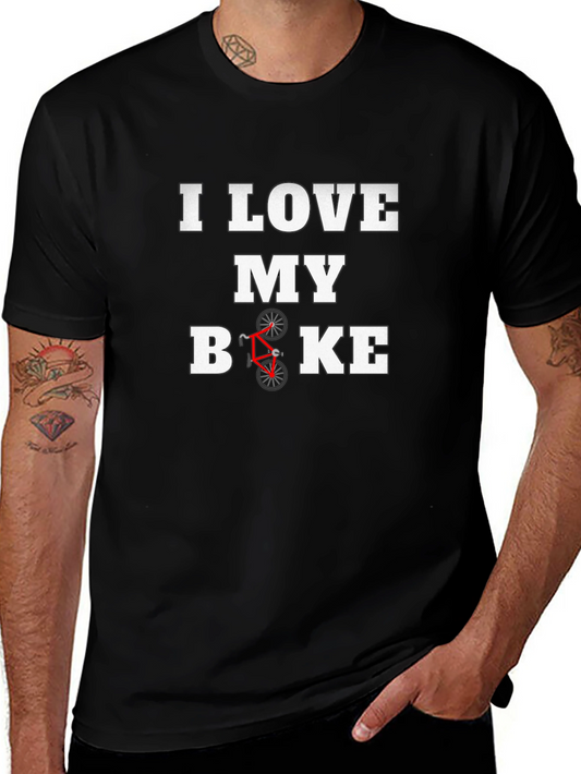 I Love My Bike Graphic Tee - Black