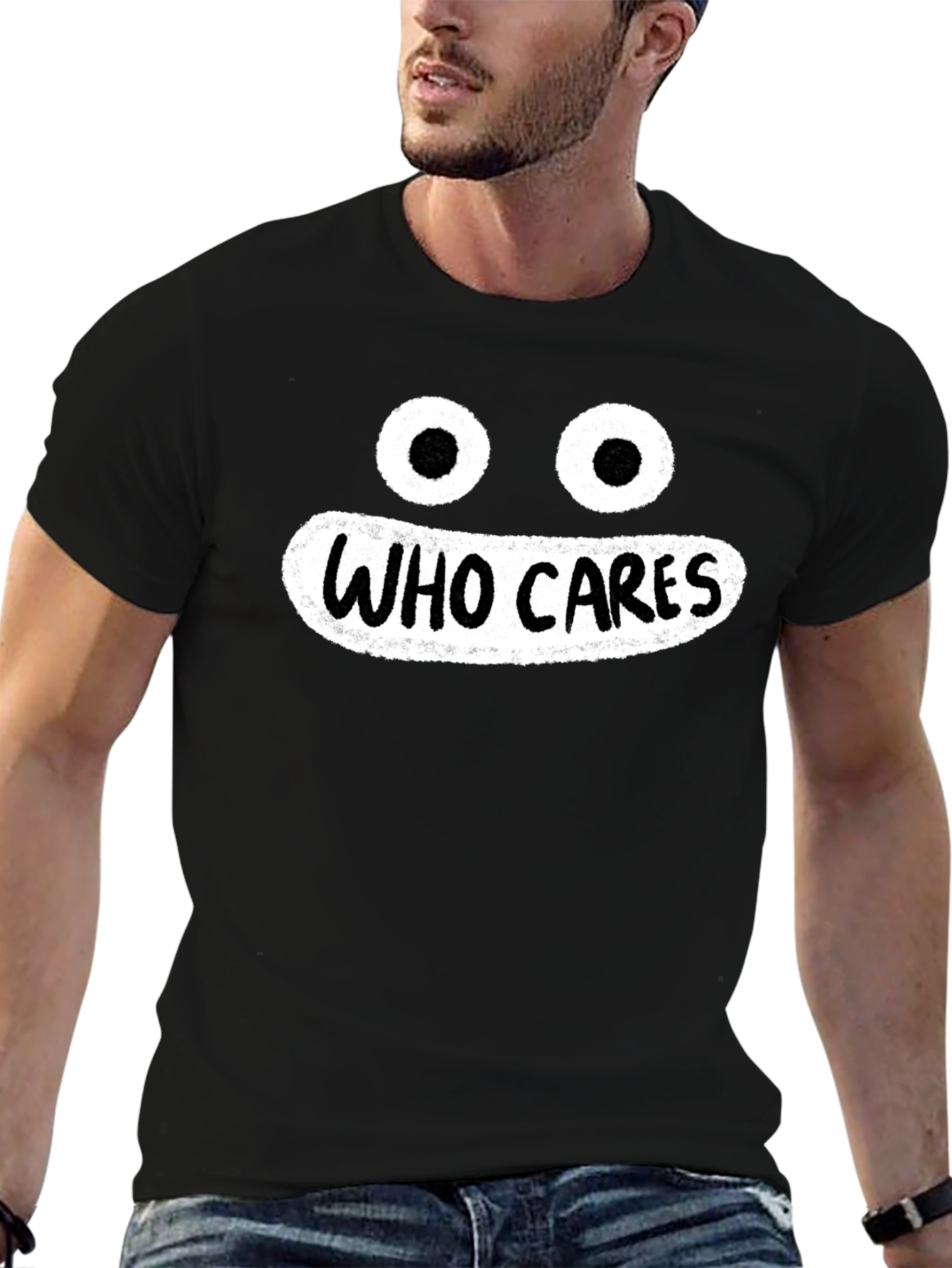 Who Cares Graphic T-Shirt - Funny Sarcastic Tee