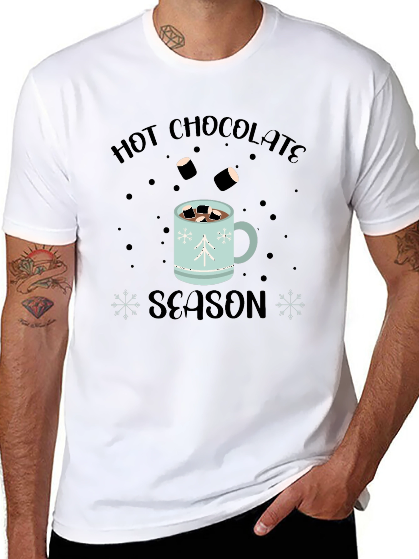Hot Chocolate Season Black T-Shirt