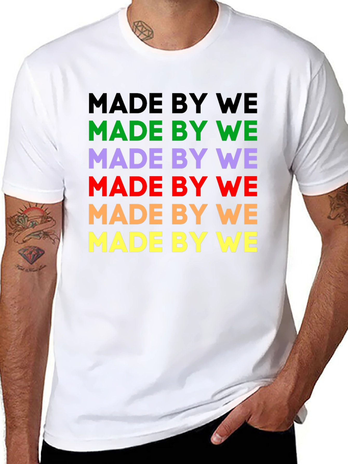 Made By We Graphic Tee - Black Cotton T-Shirt