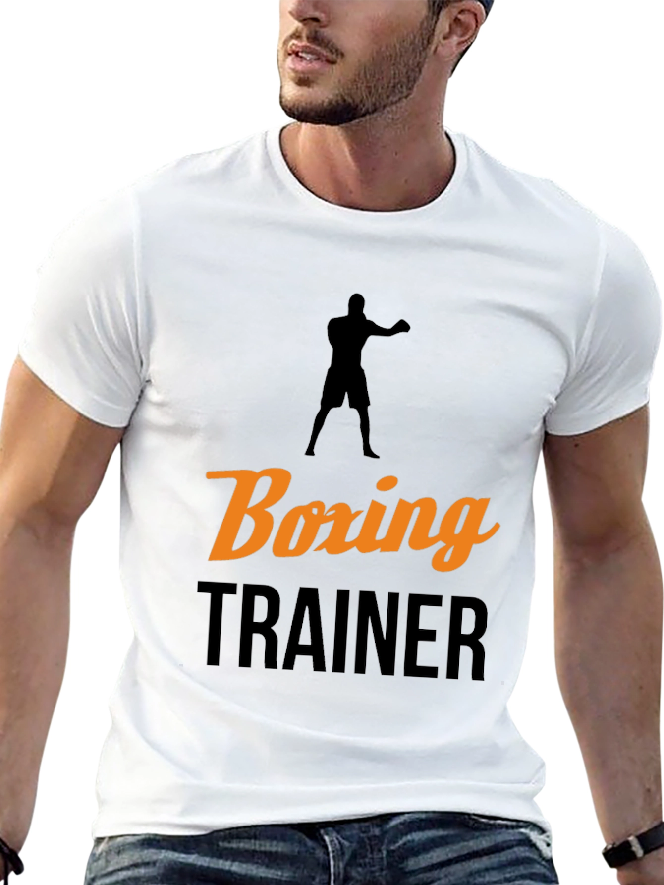 Boxing Trainer Graphic Tee - Sport Enthusiast Apparel