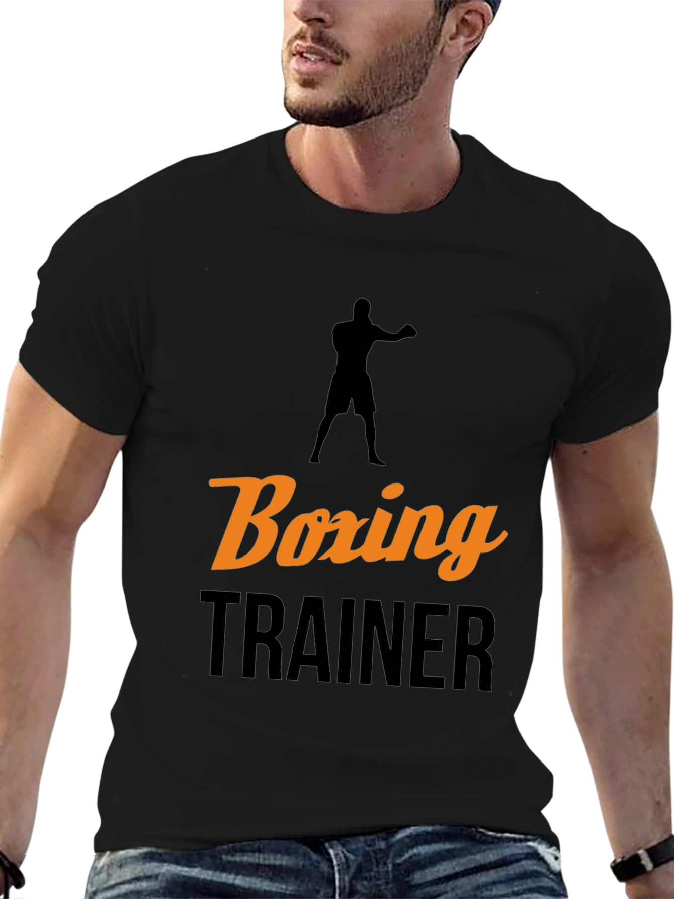 Boxing Trainer Graphic Tee - Sport Enthusiast Apparel