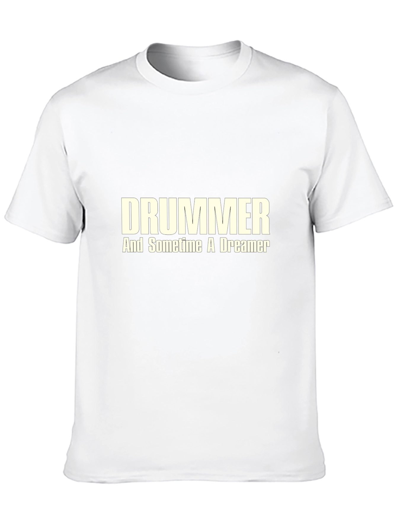 Drummer And Sometime A Dreamer Black Graphic Tee