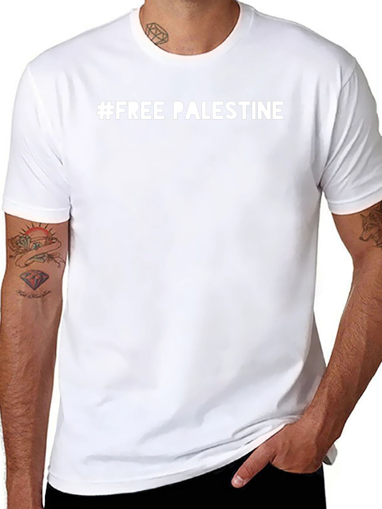 Free Palestine T-Shirt - Black Activist Tee