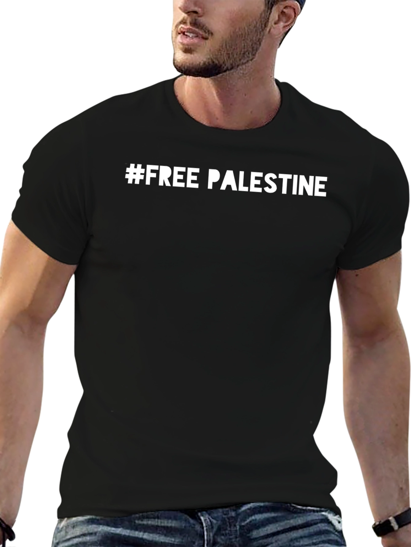Free Palestine T-Shirt - Black Activist Tee