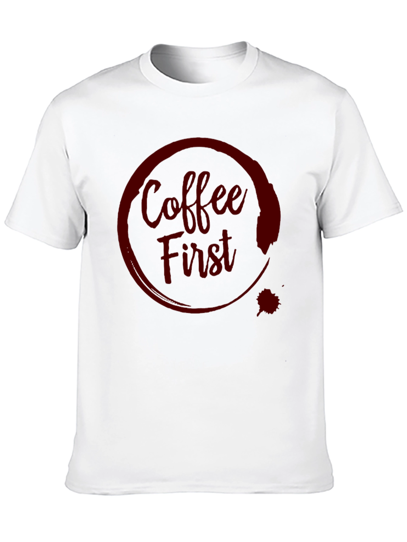 Coffee First T-Shirt - Dark Graphic Tee